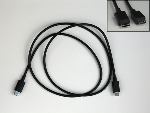 USB10CAB-X - Cable USB 2.0 C to µB, 0.3m